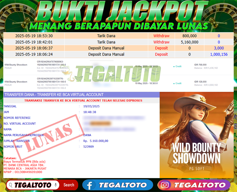 Bukti Jackpot