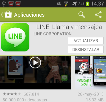 Line se actualiza para android con novedades enfocadas en la personalización