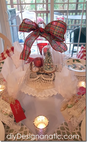 Christmas, Christmas Breakfast Room, Cottage, Cottage Style, Christmas Tablescape