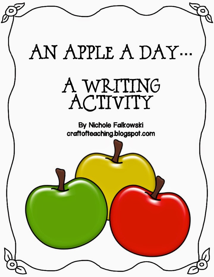 http://www.teacherspayteachers.com/Product/An-Apple-A-Day-Writing-Activity-475429