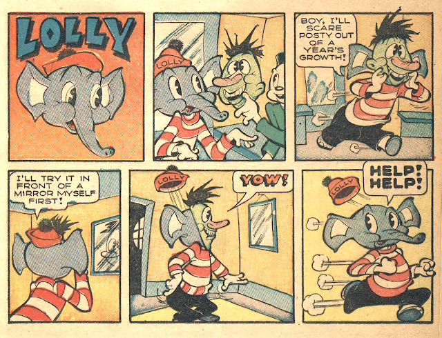 Lolly the Elephant funny animal cartoon comics