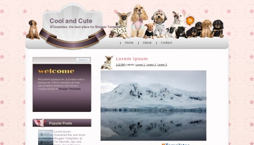 Cute and Cool Blogger Templates