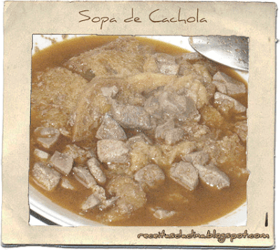 Culinária, Receitas Sopa, Sopa de Cachola