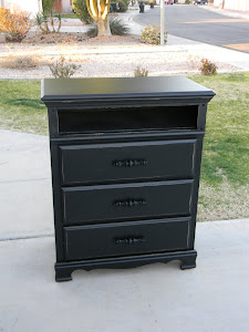 Black Shabby Chic Dresser *SOLD*