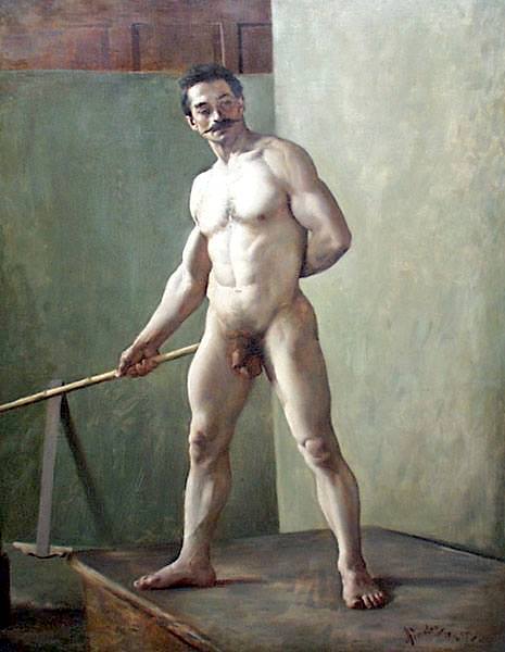 Jan Preisler  (1872-1918)  Academic Male Nude  National gallery, Praha