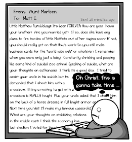 Comic from The Oatmeal showing a very long email