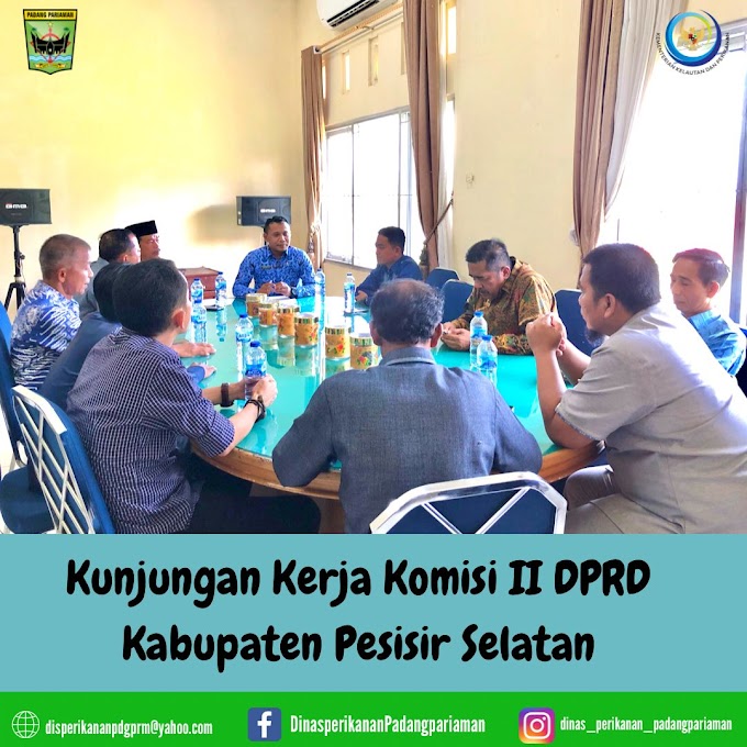 DPRD Pesisir Selatan Kunjungi Dinas Perikanan Padang Pariaman, Terkait Program Kementrian KKP,  KPB dan Kalaju