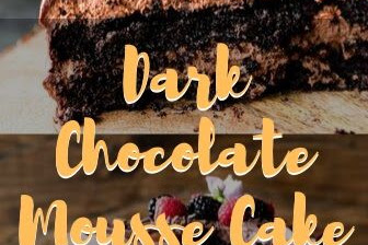 Dark Chocolate Mousse Cake