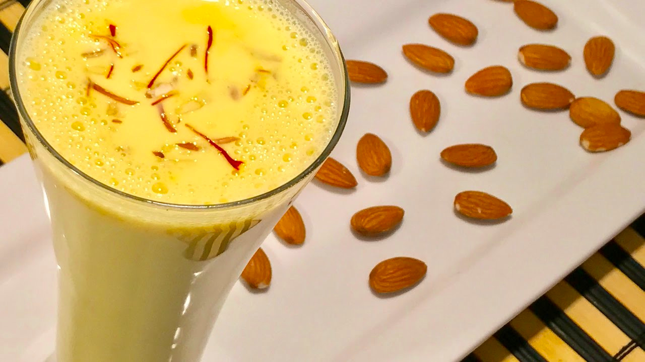 kesar badam kheer, almond milkshake