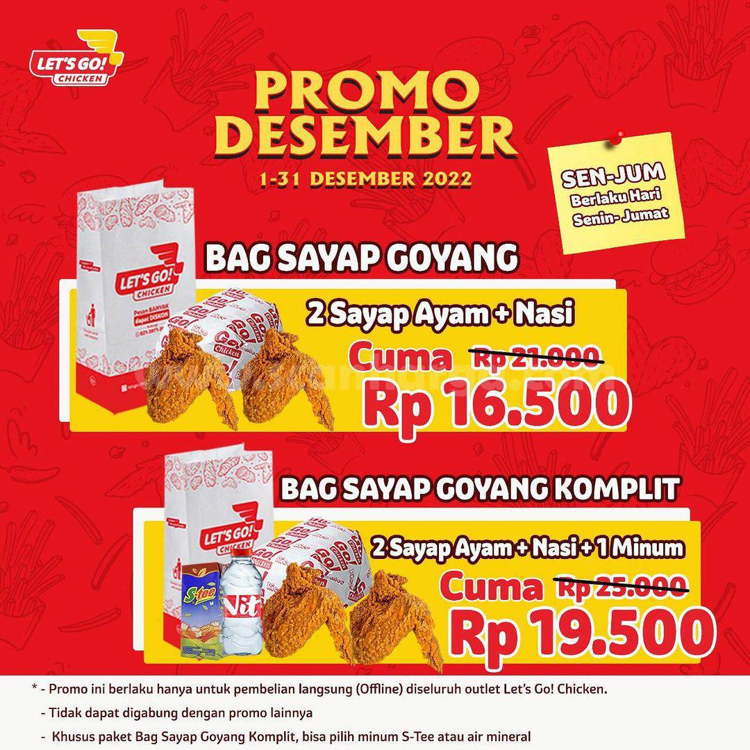 Promo Let's Go! Chicken Terbaru 1 - 31 Desember 2022