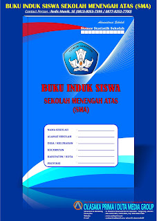 Buku Administrasi Sekolah seperti; Buku Induk Siswa, Buku Induk Guru Pegawai, Buku Induk Perpustakaan, Buku Induk Inventaris, Buku Klaper Siswa, Buku Administrasi Guru Kelas, Buku Surat Masuk, Buku Surat Keluar, Buku Tamu Umum, Buku Induk Absensi Siswa, Buku Kumpulan Administrasi Kepala Sekolah, Buku Piket Guru