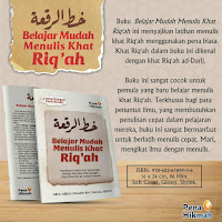 Buku Belajar Mudah Menulis Khat Riq'ah