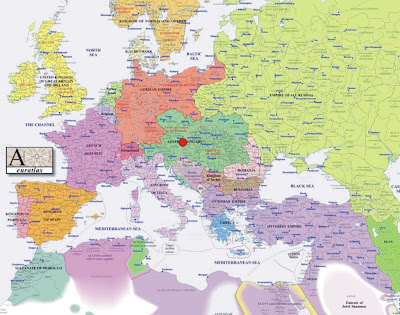 Europe before World War I. Note how Austria-Hungary dominated Central Europe 