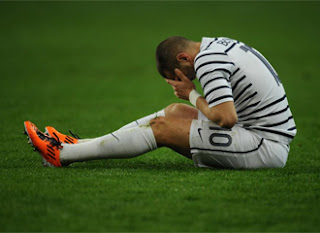 Benzema finished injured the match France vs Croatia