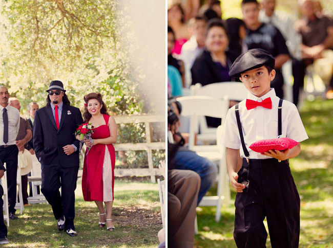 This rockabilly wedding posted on Green Wedding Shoes by photographer 