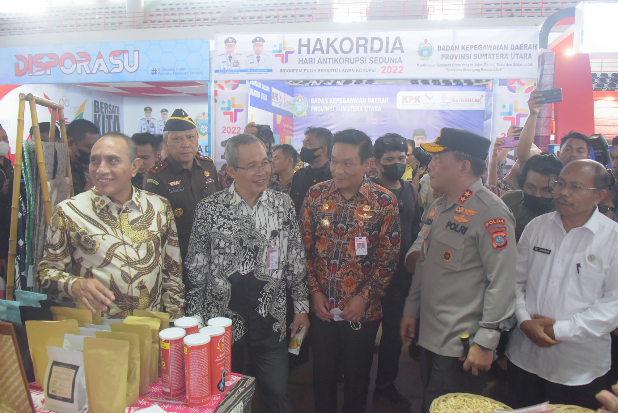 Wakil Bupati Humbahas Hadiri Hari Anti Korupsi Sedunia 2022 di Medan 