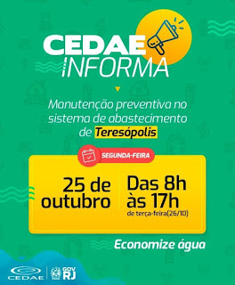 Cedae prepara sistema de abastecimento de Teresópolis para o Verão