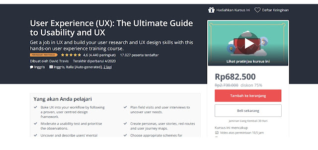 The Best UX Course Udemy