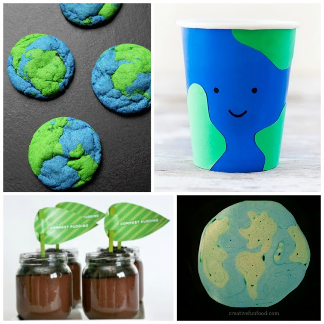 20 Earth Day Snacks for Kids! Fun choices for toddlers, preschoolers, older kids, and adults! Cookies, cupcakes, fruit, healthy choices, and more!