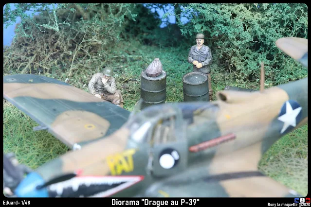 Diorama P-39 Airacobra "Drague au P-39".