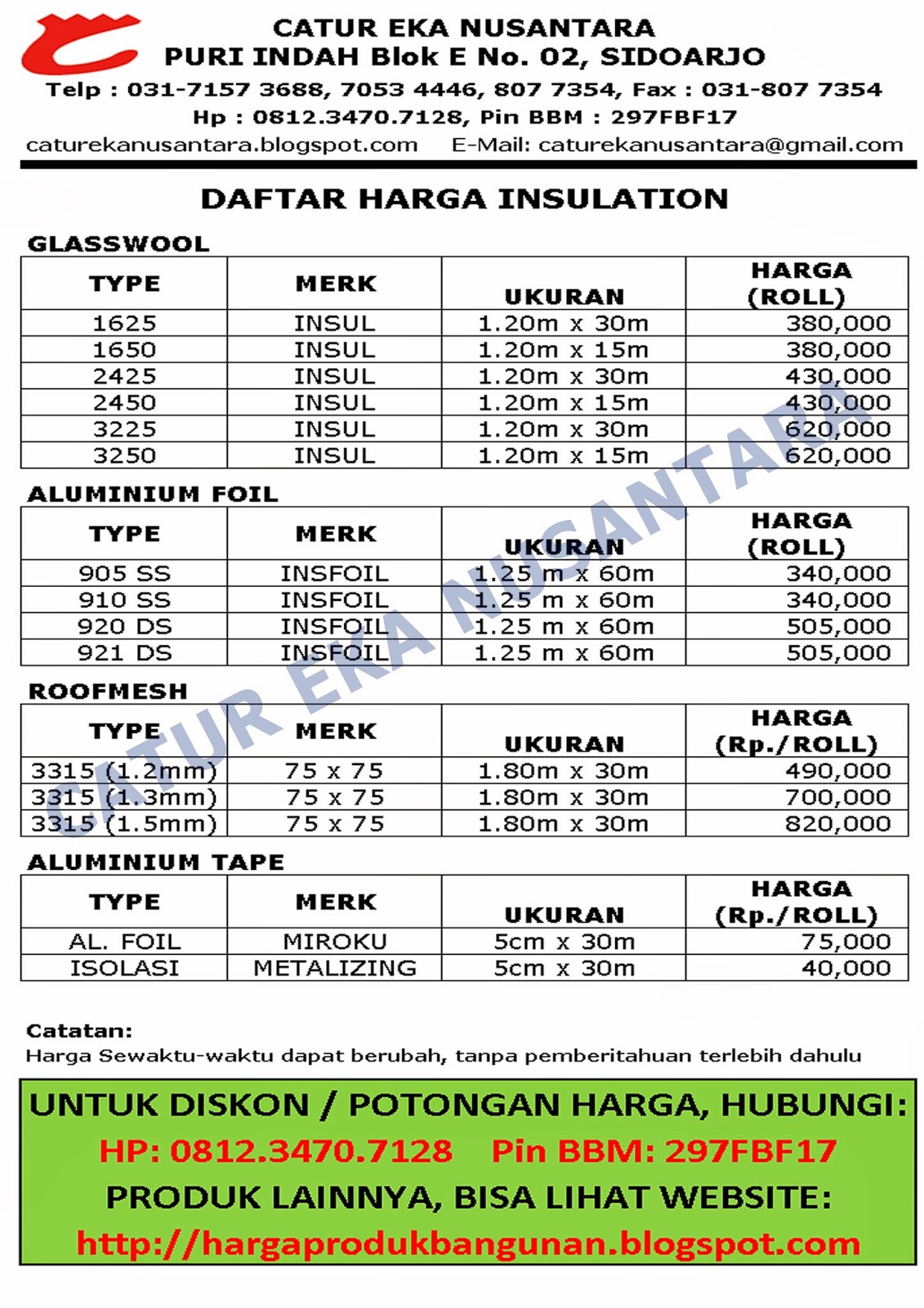 ATAP ZINCALUME | GENTENG METAL | INSULATION | TRANSLUCENT | MULTI ROOF ...