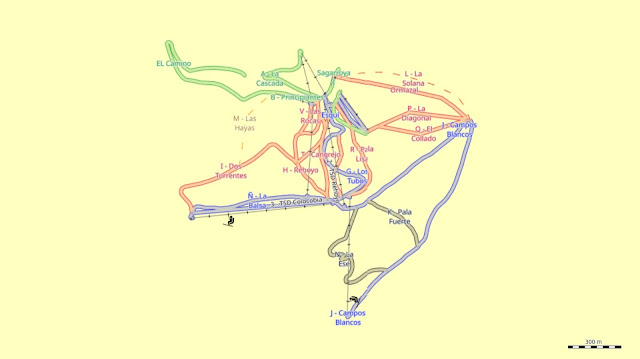 Mapa de Pistas Valdezcaray Esqui Alpino