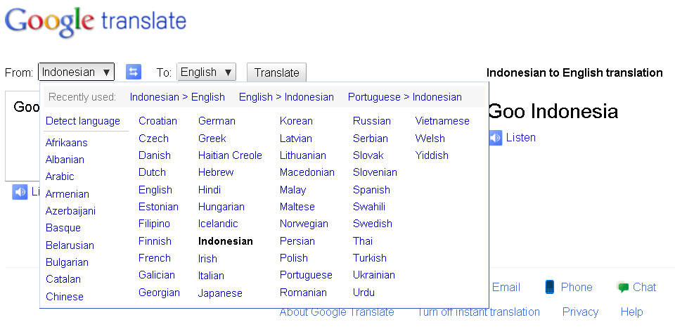 Google Translate Bahasa Arab Ke Indonesia