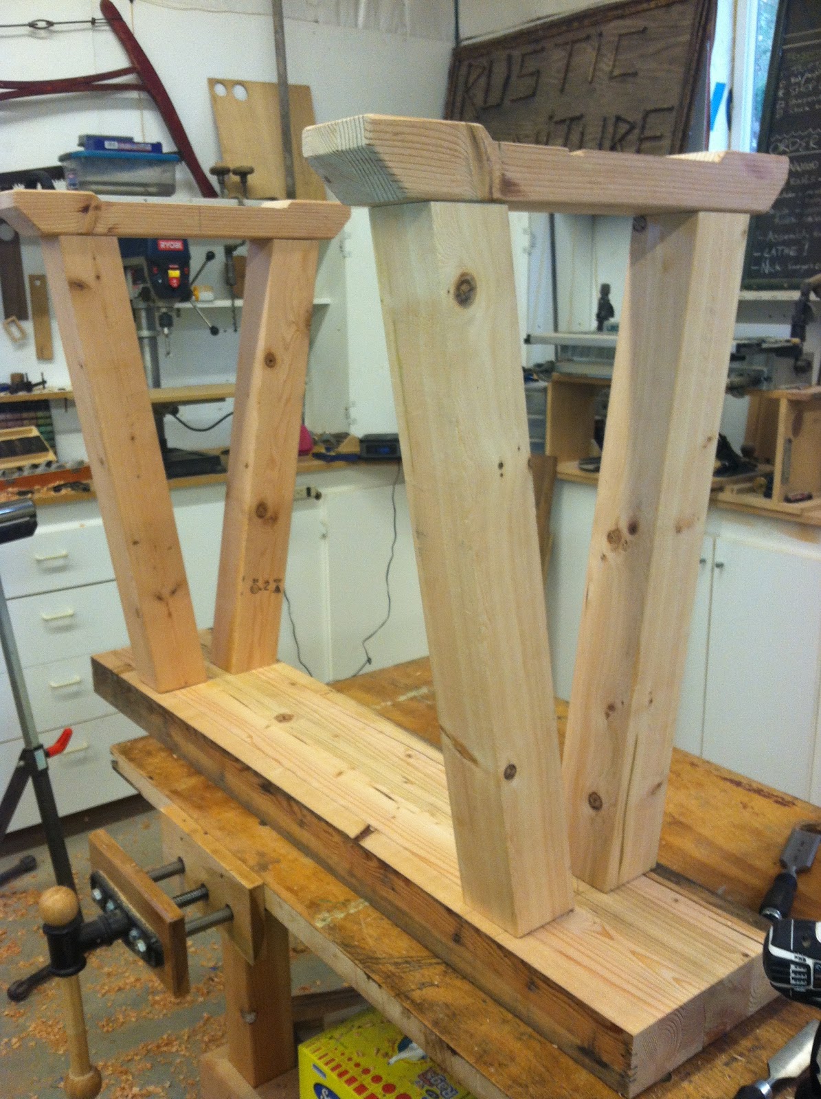 RusticWorks - Wood Working Photo Journal: Lathe Stand Build, from