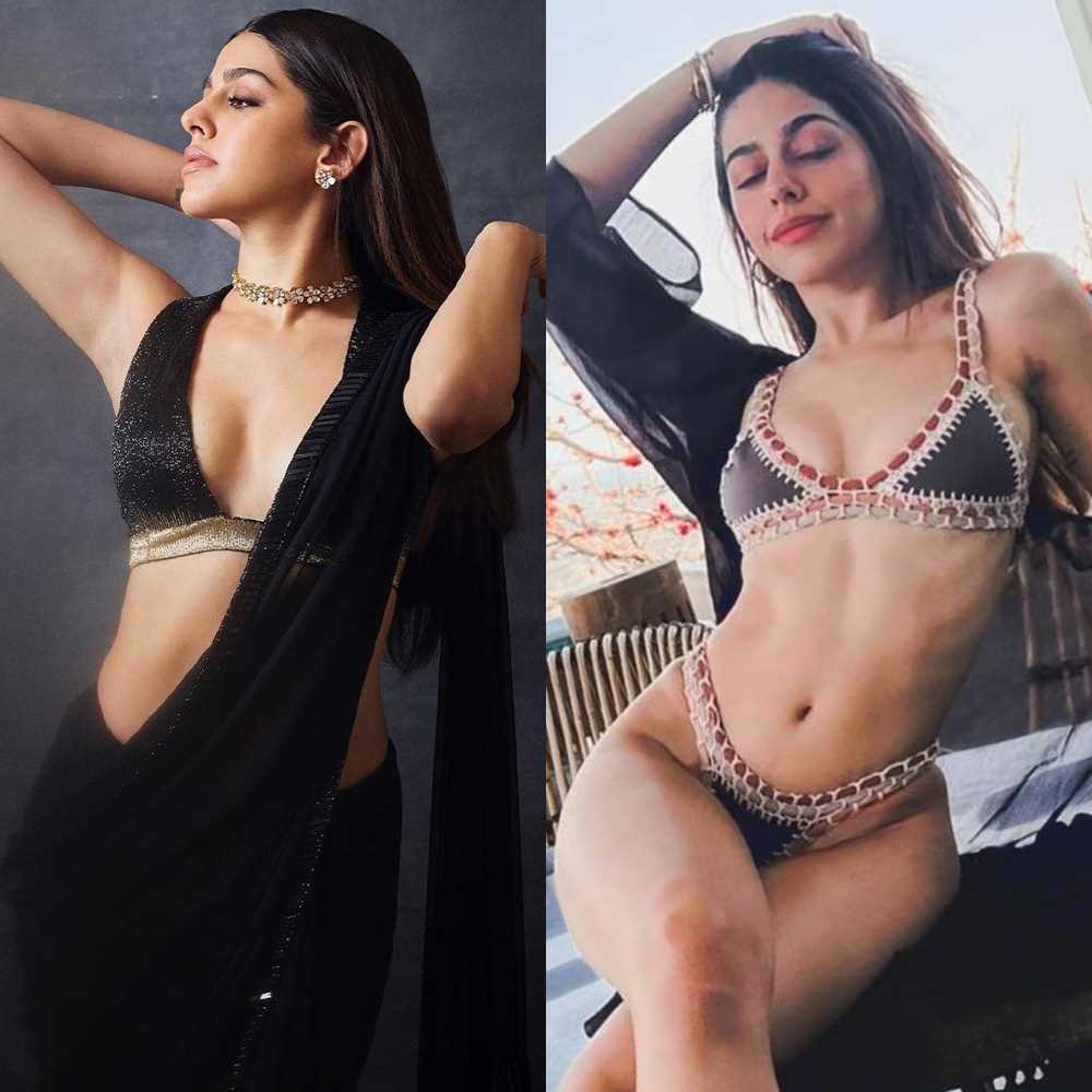 Alaya F saree vs bikini hot indian actress