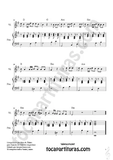 3 Violín Partitura de Juancito es así Sheet Music for Violin Music Scores