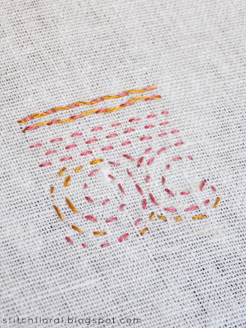 Running stitch tutorial