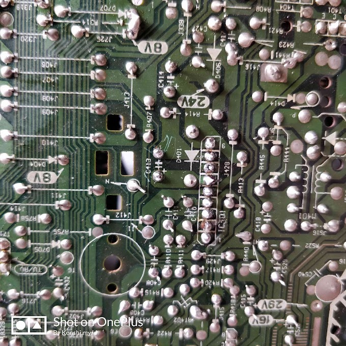 TV Polytron gambar horisontal mendatar suara normal