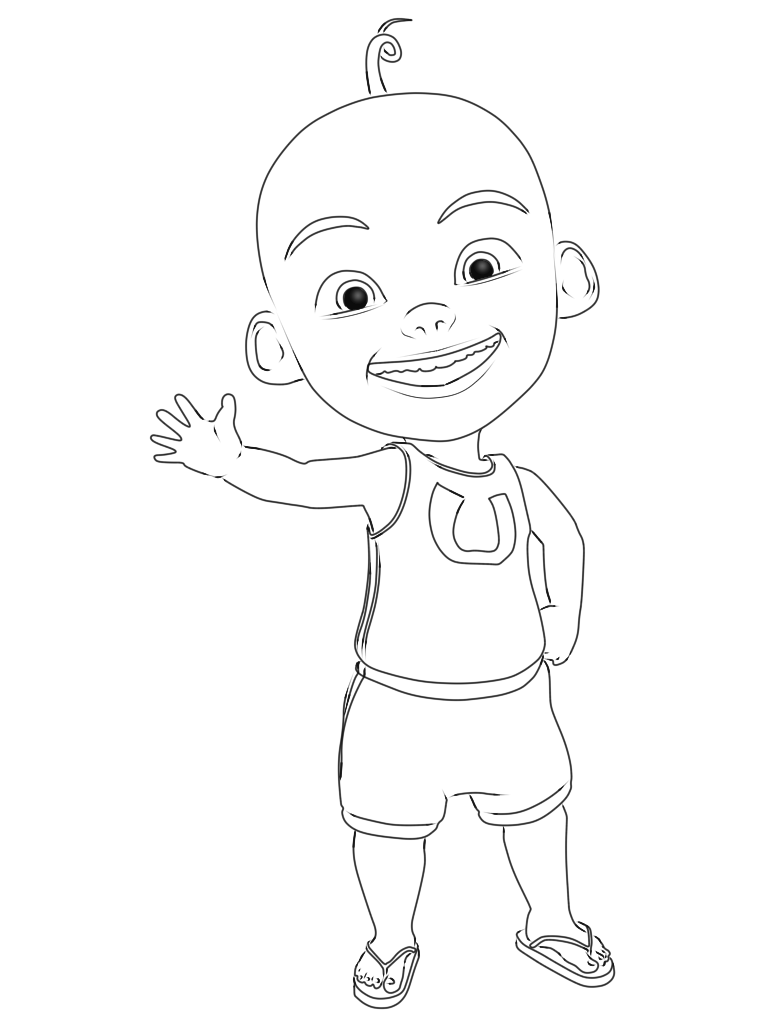 Cara Menggambar Upin Upin Dan Ipin 9KomiK