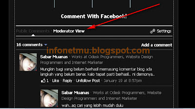 Cara tepat membuat komentar facebook di blog