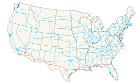 Interstate 10 Map