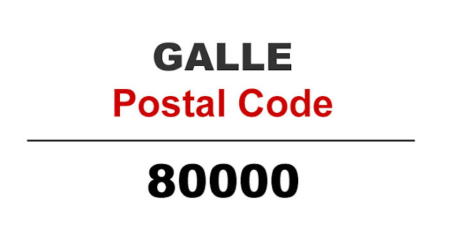 Postal codes in Galle