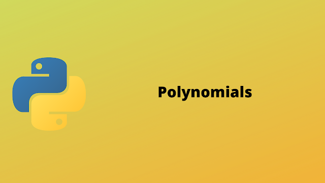 HackerRank Polynomials solution in python