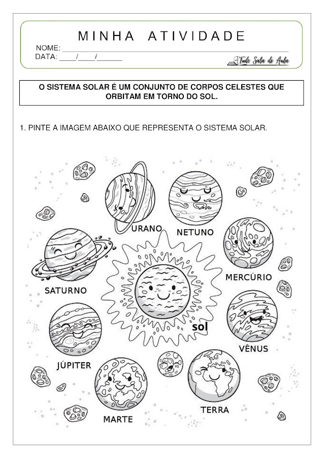 sistema solar educação infantil