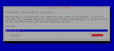 Hostname Debian