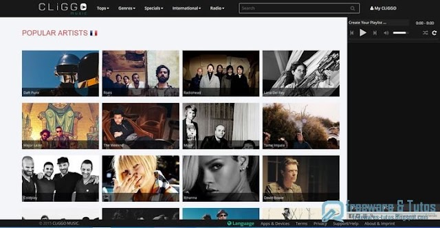 CLiGGO MUSIC : un nouveau  service de streaming de musique