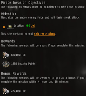 Pirate Invasion L3 Serpentis mission log