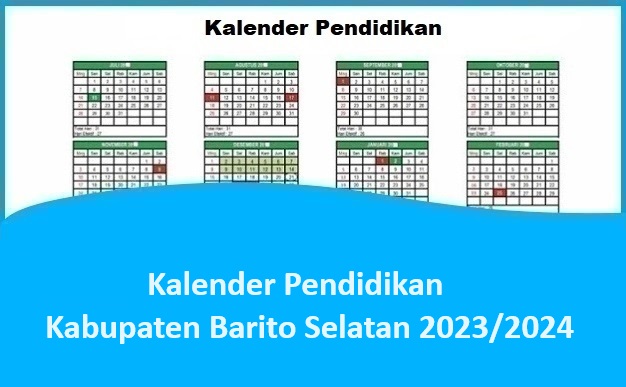 Kalender Pendidikan Kabupaten Barito Selatan 2023/2024