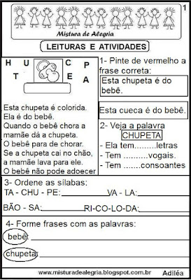 Leitura com a letra C