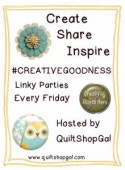 http://quiltshopgal.com/creativegoodness-linky-party-september-11th/