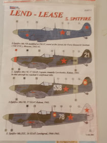 Soviet Spitfire decals.