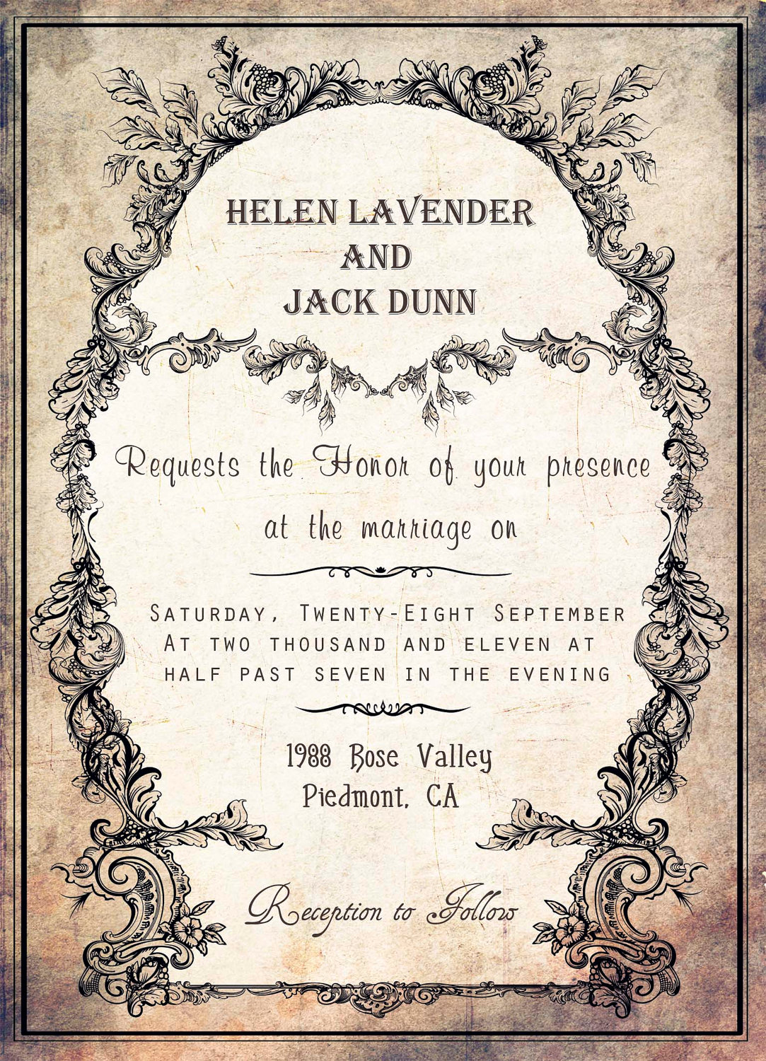 Invitation Layout Free 6