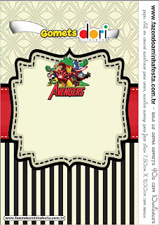 Avengers Party Free Printable Candy Bar Labels.