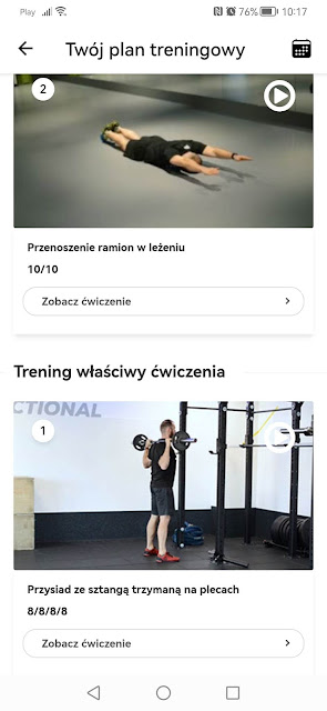 aplikacja fabryki siły trening