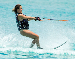 Zara Holland in Bikini on Holiday in Barbados