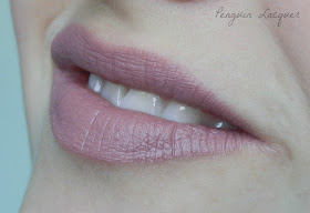 ps love velvet matte lipstick crayon mushroom mouth open